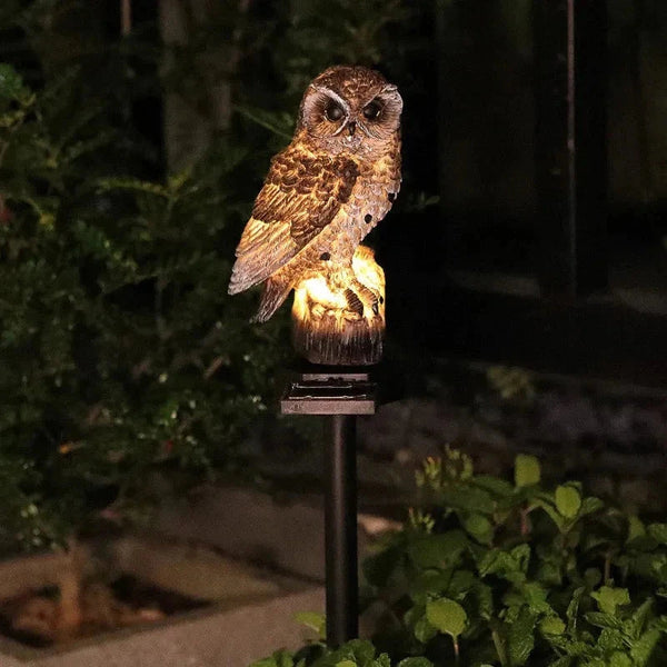 Owl garden light