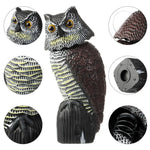 Rotating Head Owl Garden Decoy